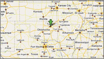 map to tulsa chain