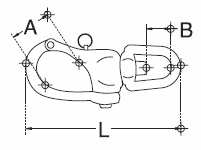 eye swivel snap shackle