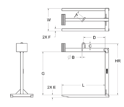 fixed bale pallet lifter