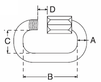 stainless long quick link