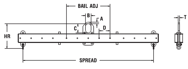 Caldwell Adjustable Lifting Beam specifications