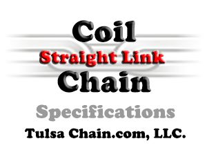 Machine Chain Straight Link from Tulsa Chain
